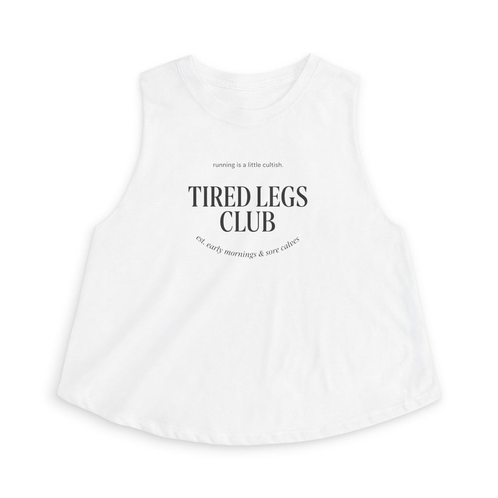 tired legs club Crop Tank