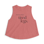 hybrid athlete tired legs Crop Tank