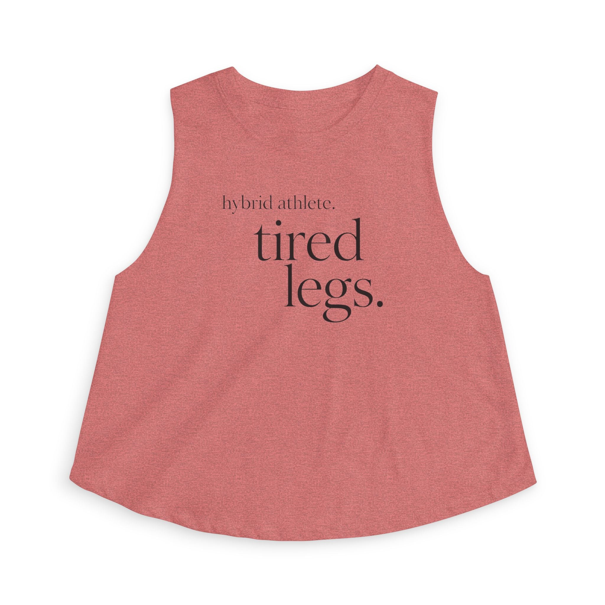 hybrid athlete tired legs Crop Tank