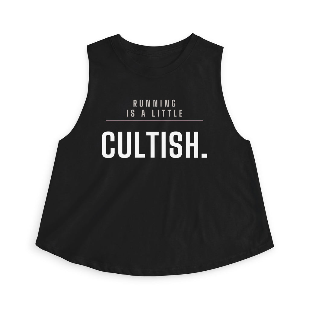 little cultish running Crop Tank