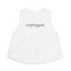 unplugged running Crop Tank
