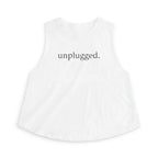 unplugged running Crop Tank