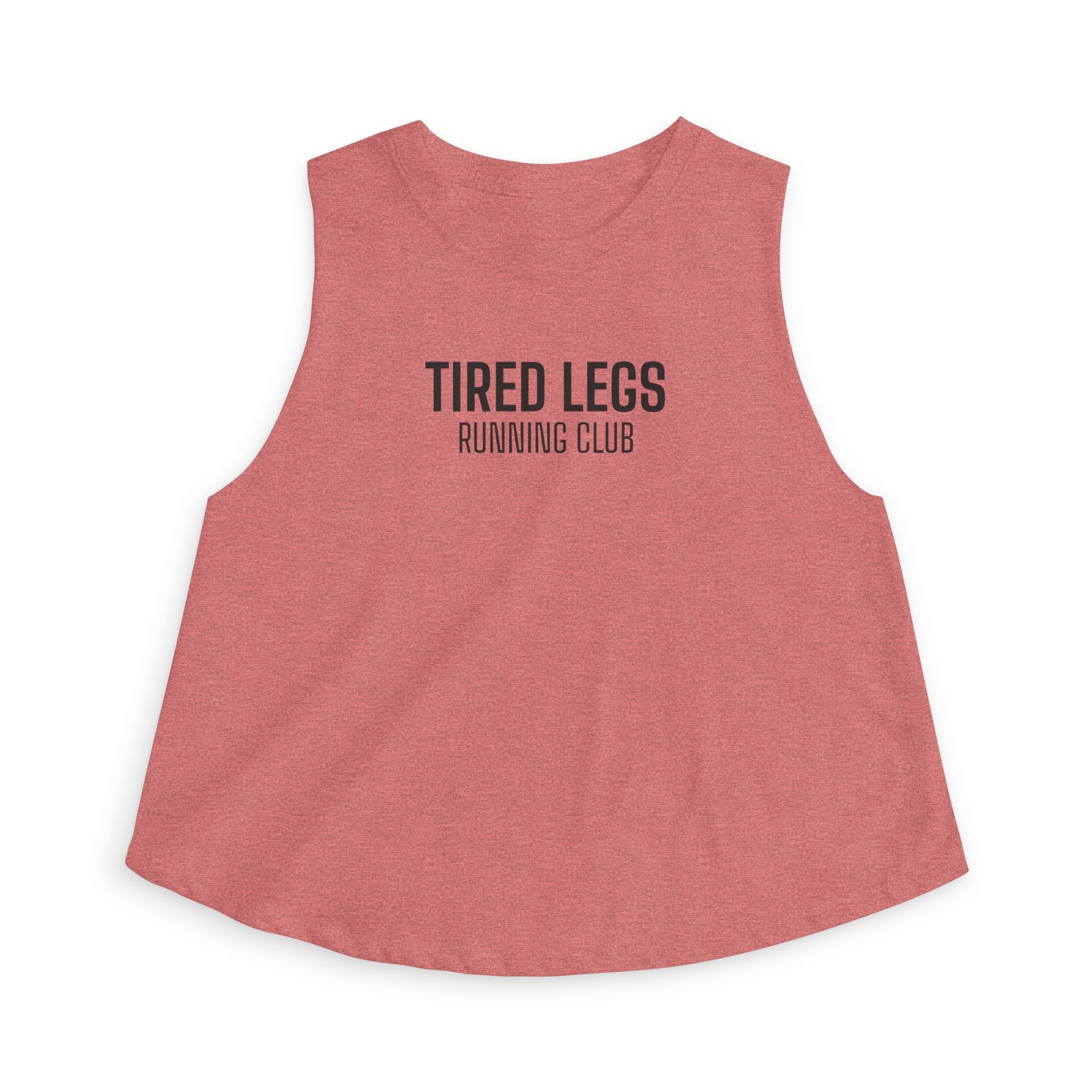 tired legs running club Crop Tank