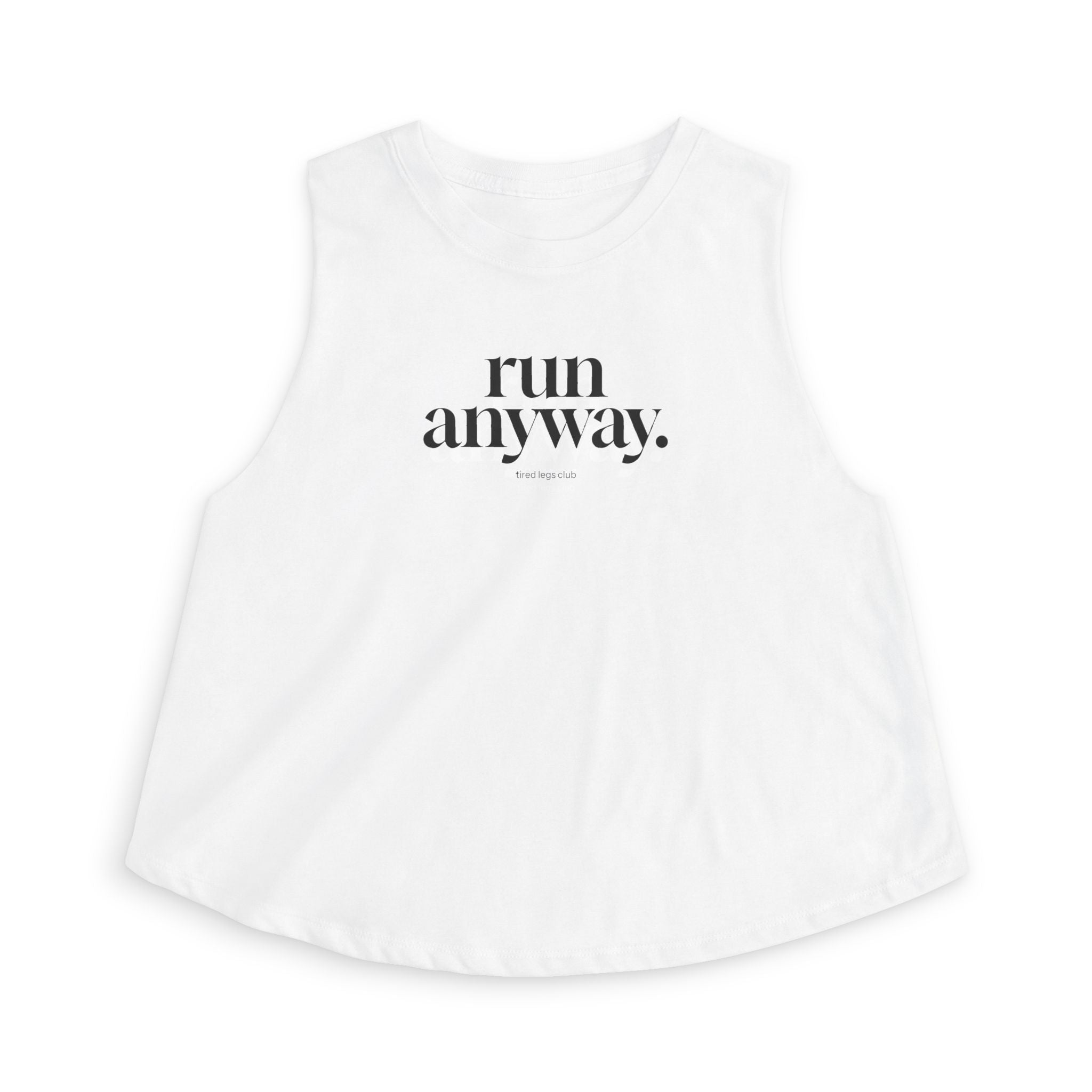 run anyway Crop Tank
