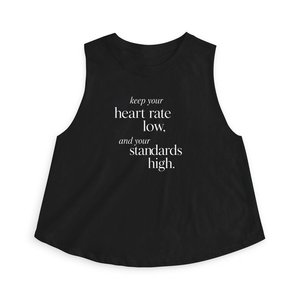 keep your heart rate low Crop Tank