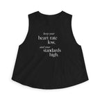 keep your heart rate low Crop Tank