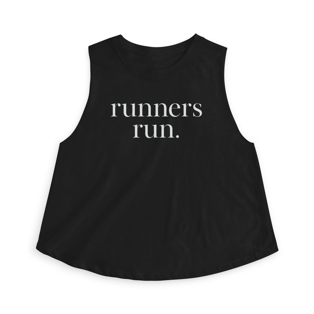 runners run Crop Tank