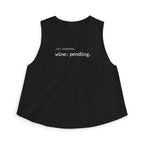 run wine pending Crop Tank