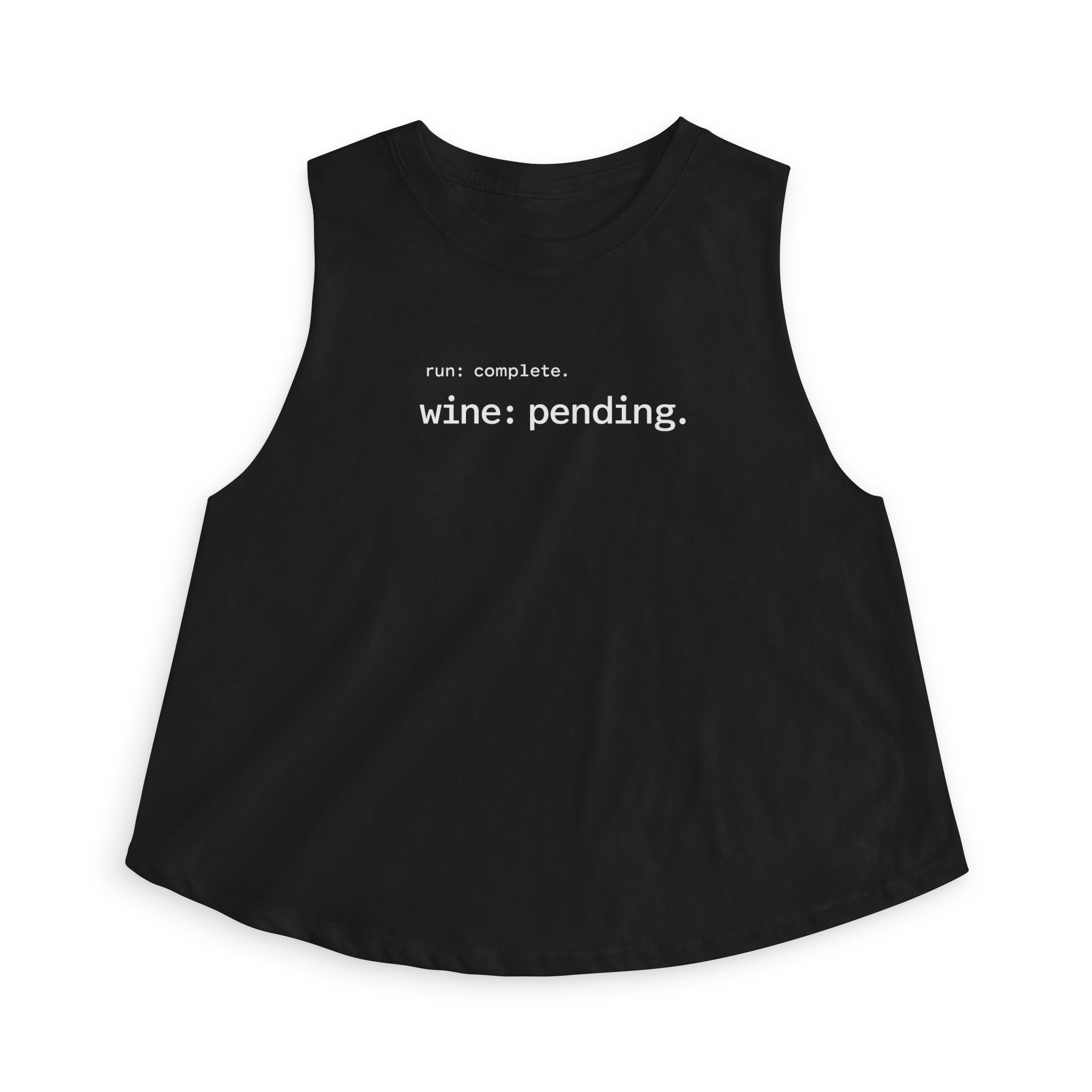 run wine pending Crop Tank