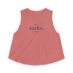 running sucks Crop Tank