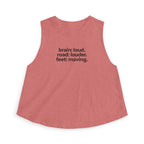 feet moving Crop Tank