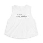 run wine pending Crop Tank