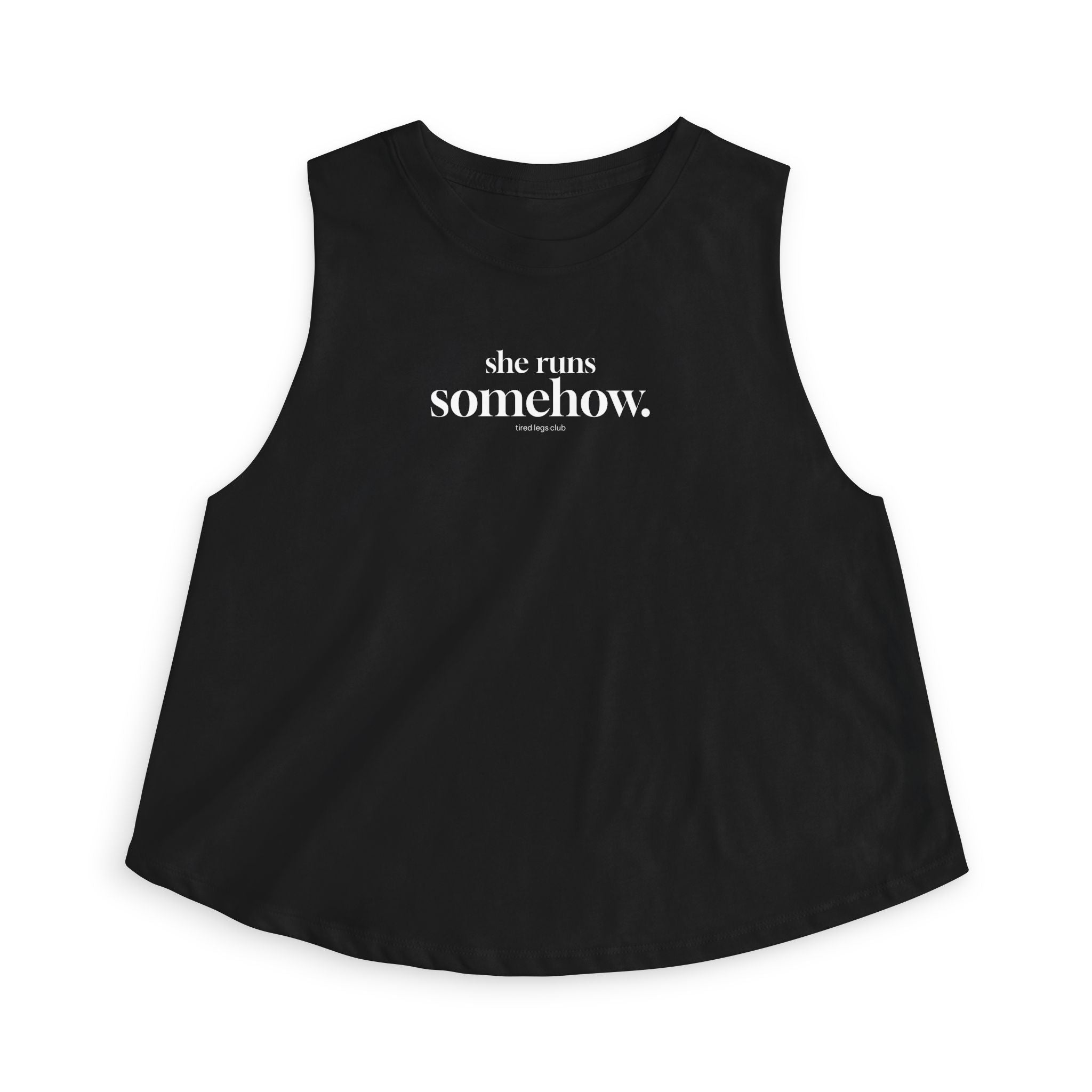 runs somehow Crop Tank