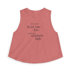 keep your heart rate low Crop Tank