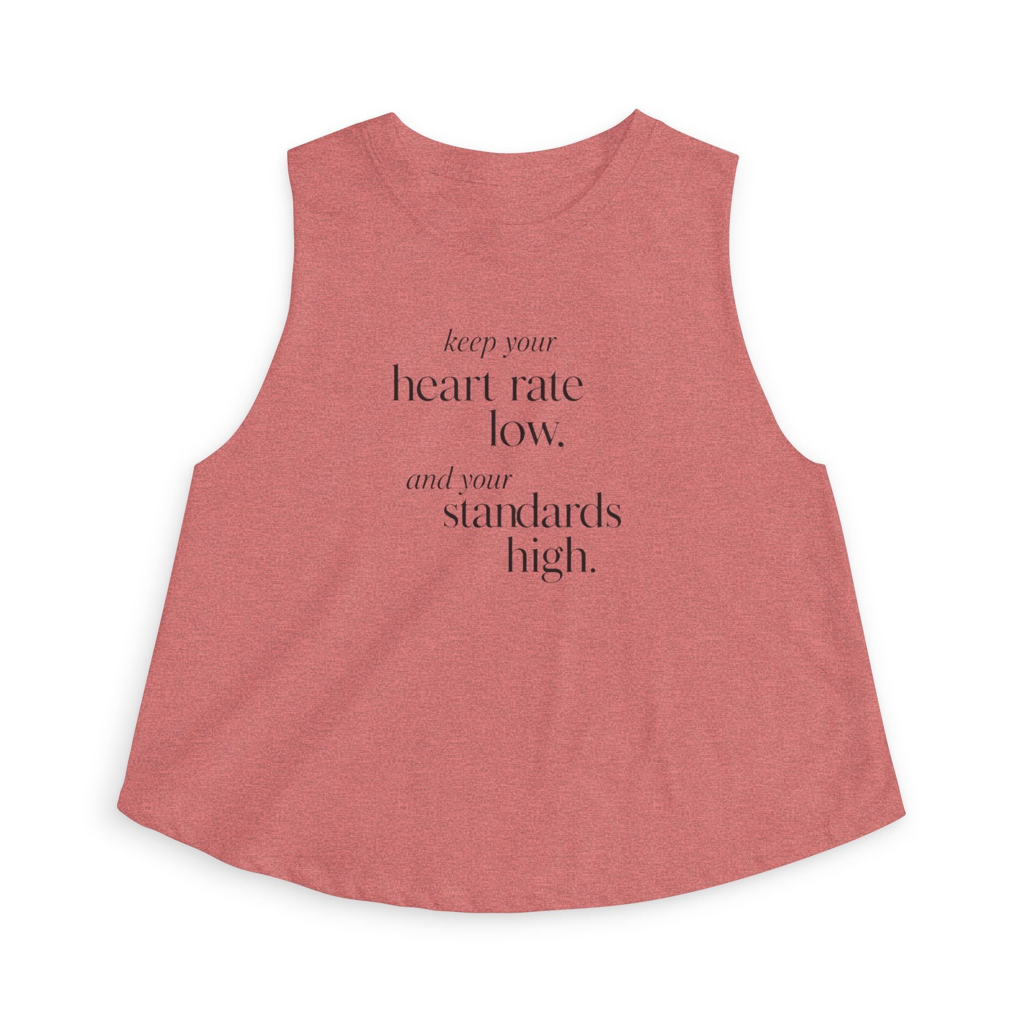 keep your heart rate low Crop Tank