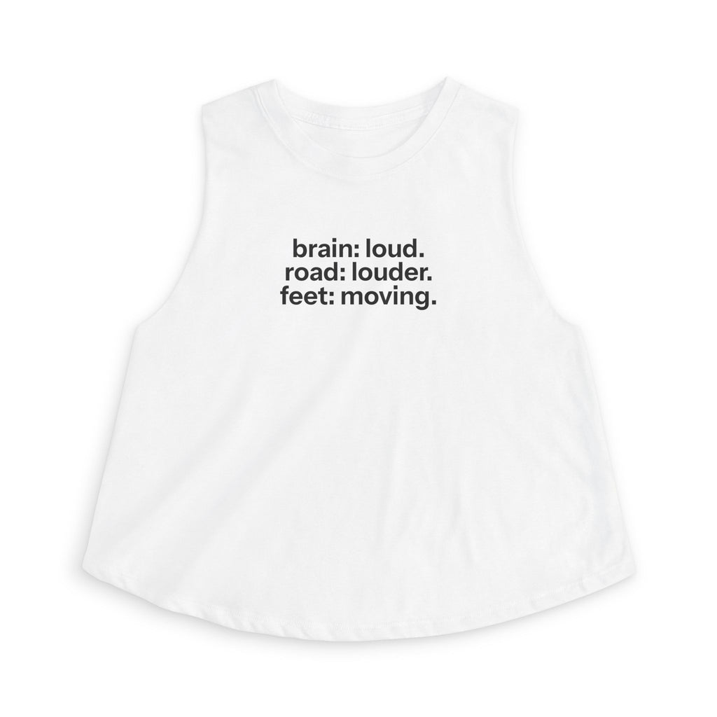 feet moving Crop Tank