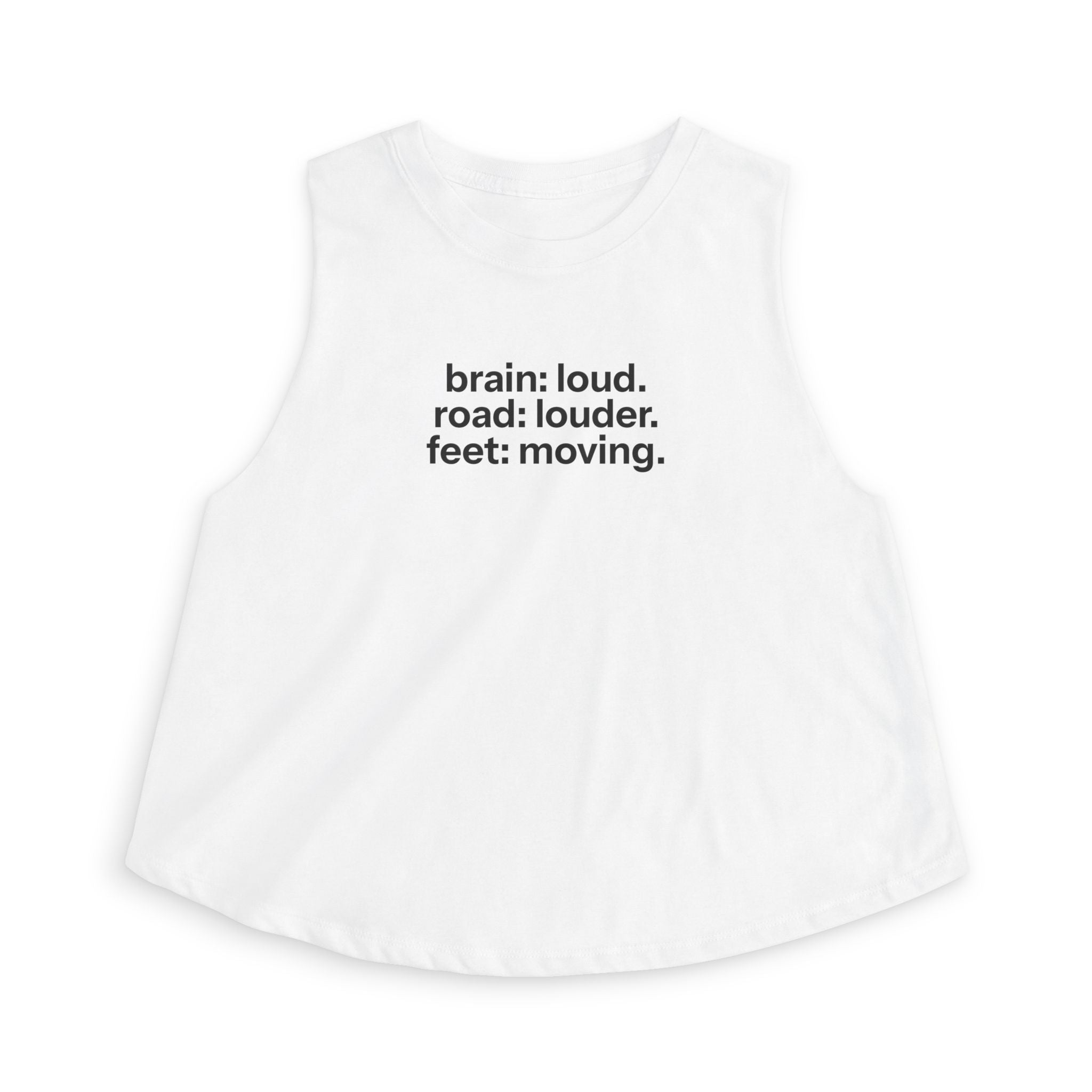 feet moving Crop Tank