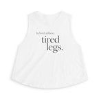 hybrid athlete tired legs Crop Tank