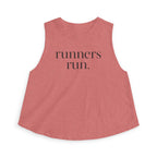 runners run Crop Tank