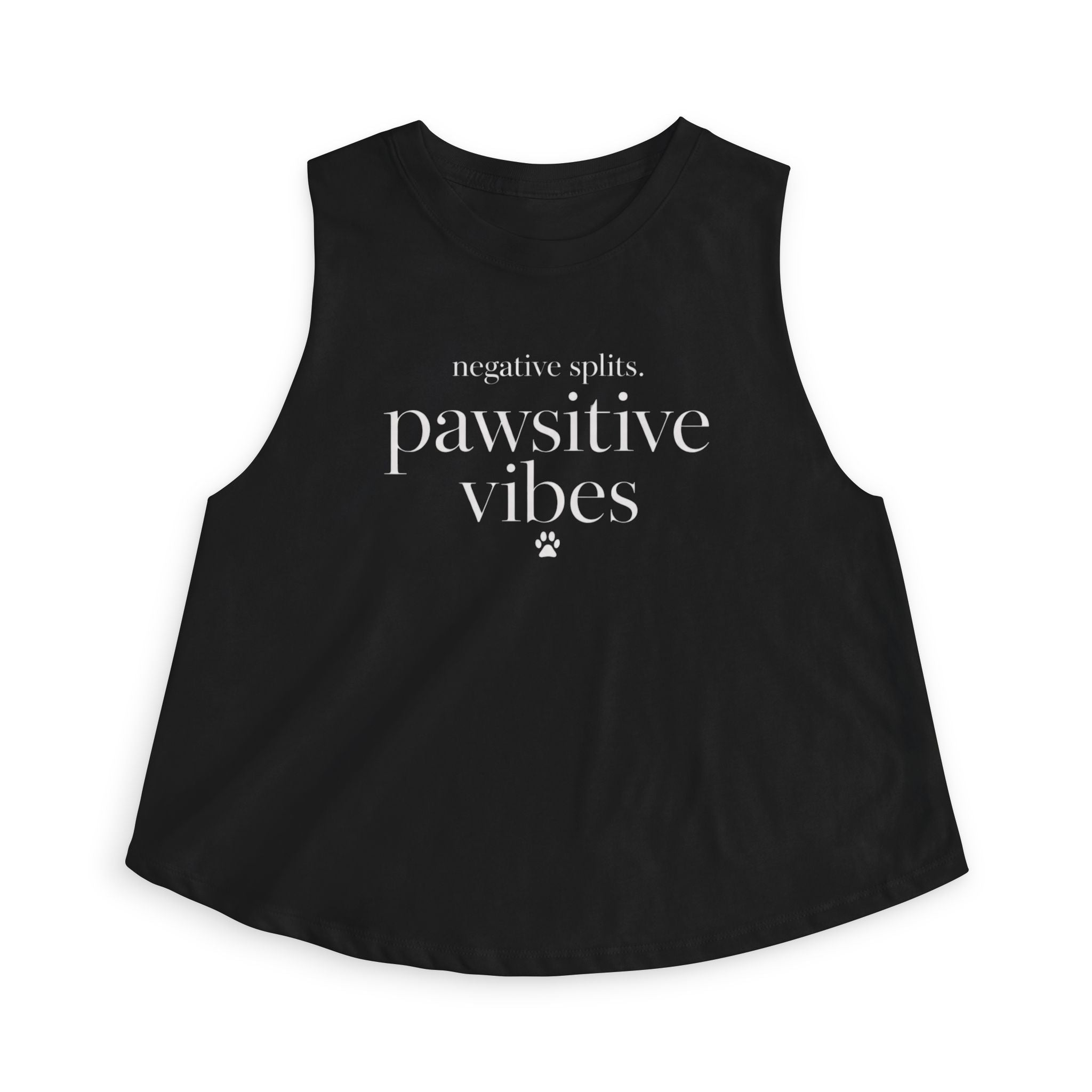 pawsitive vibes Crop Tank