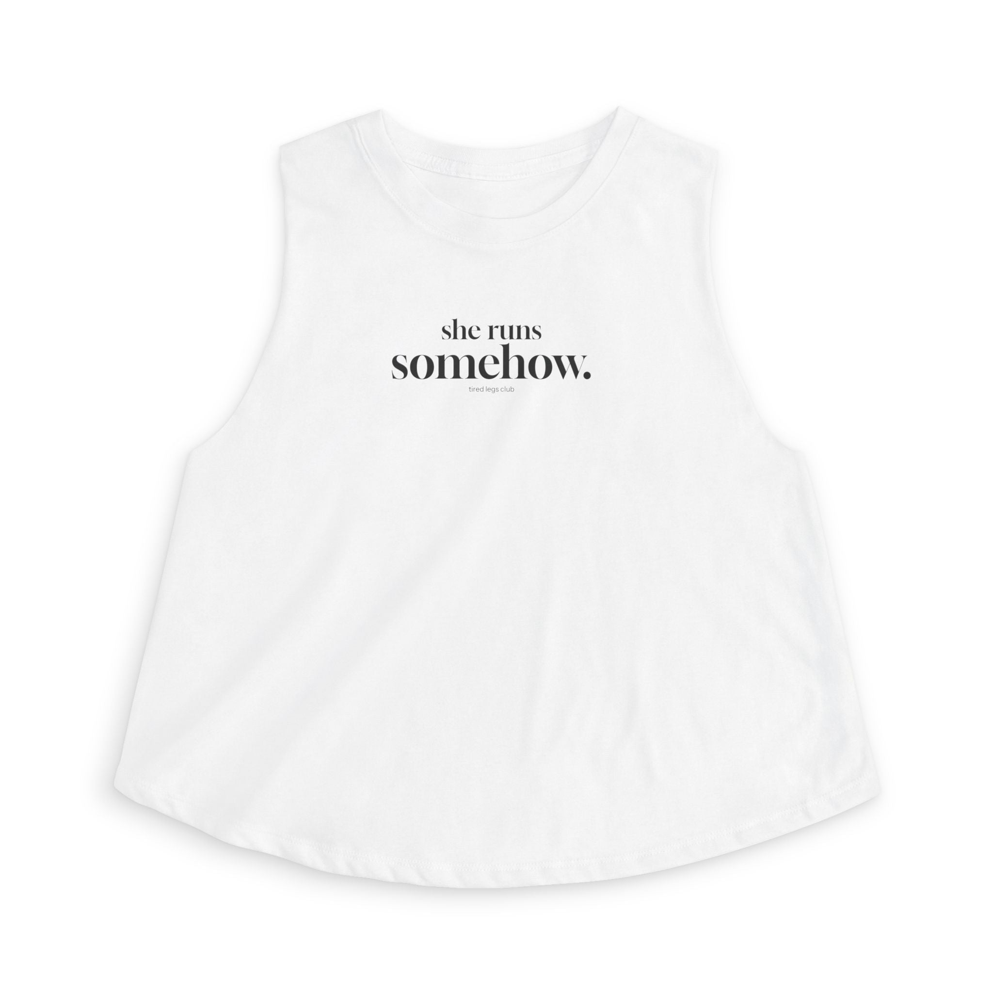 runs somehow Crop Tank
