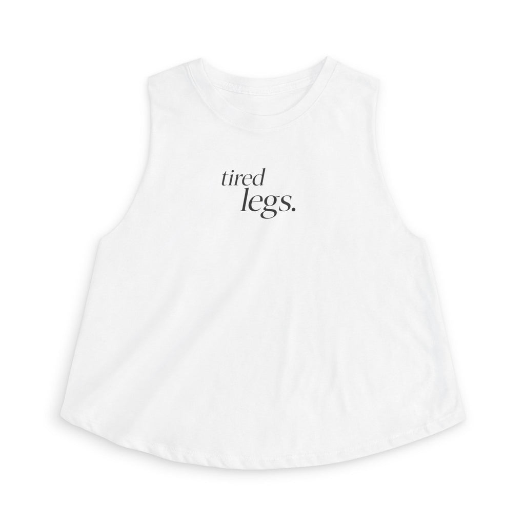 tired legs Crop Tank