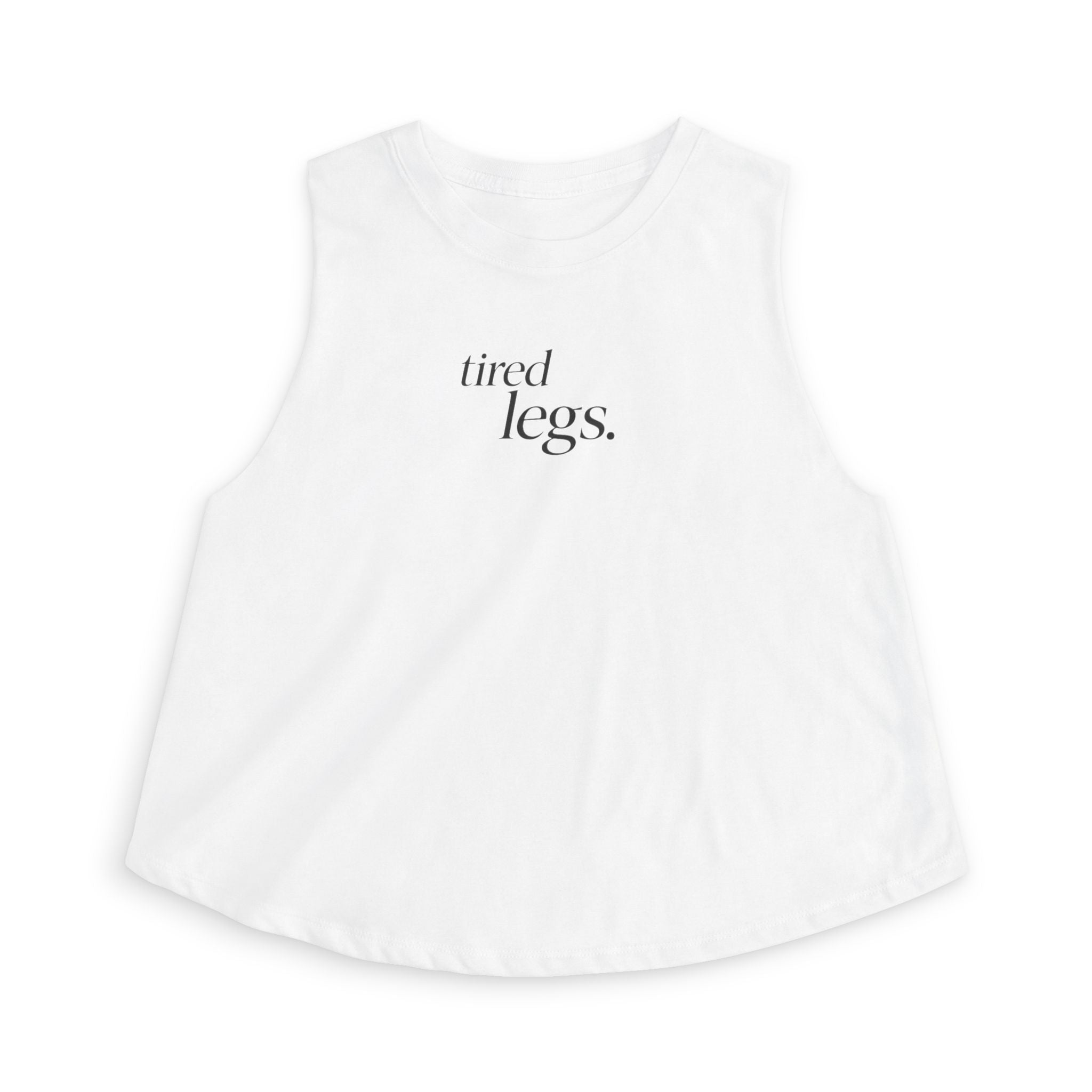 tired legs Crop Tank