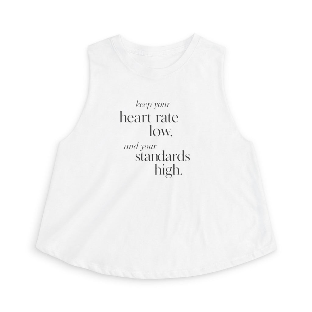 keep your heart rate low Crop Tank