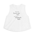 keep your heart rate low Crop Tank