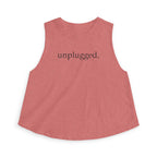 unplugged running Crop Tank