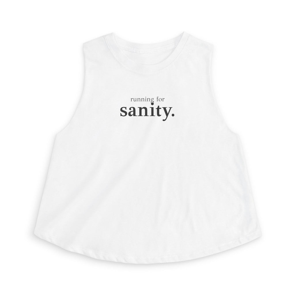 running for sanity Crop Tank