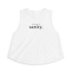 running for sanity Crop Tank
