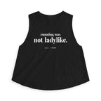 running was not ladylike Crop Tank
