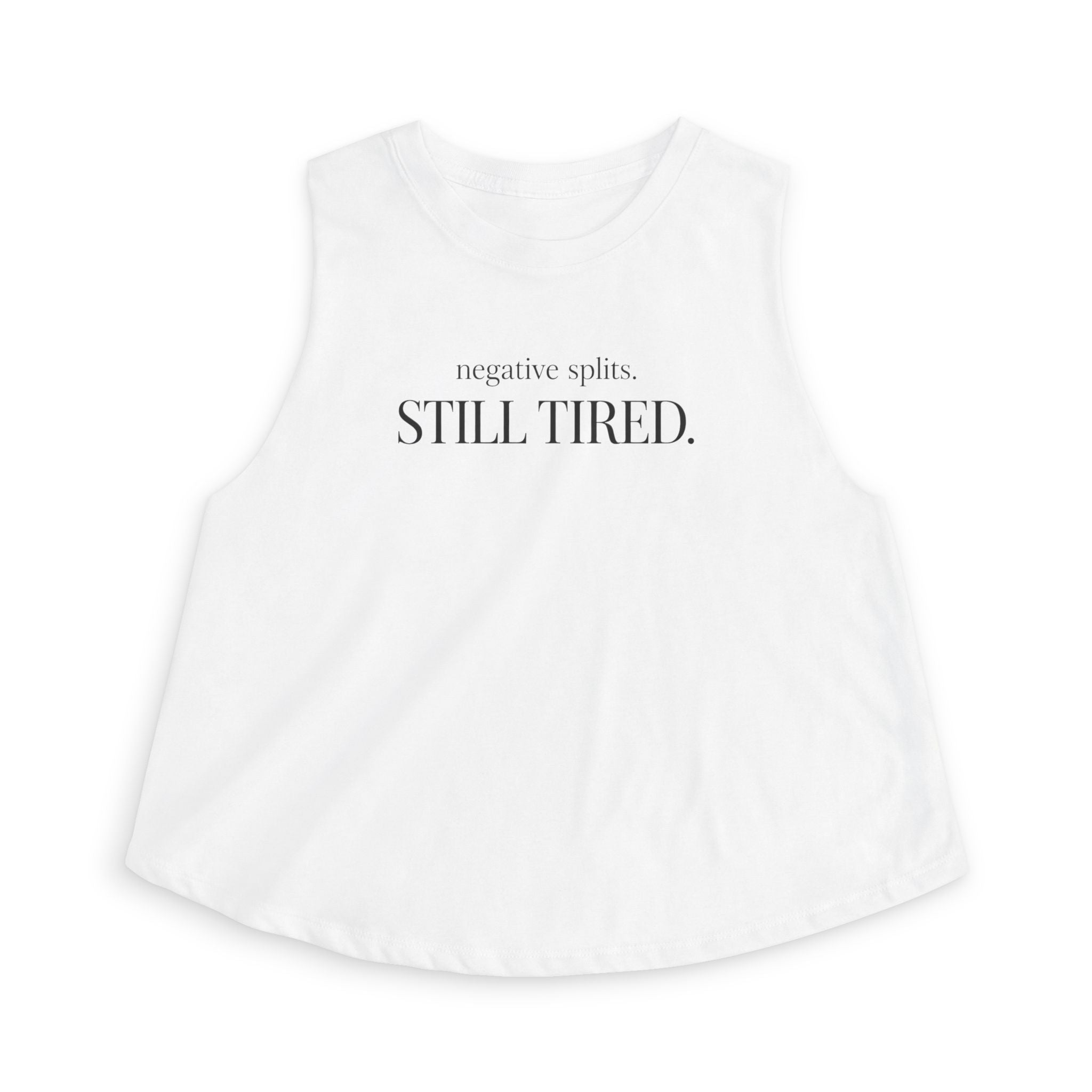 negative splits Crop Tank