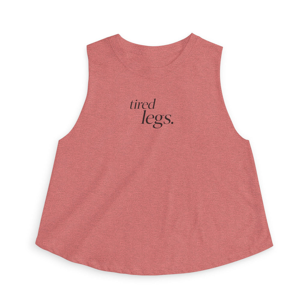 tired legs Crop Tank