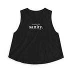 running for sanity Crop Tank