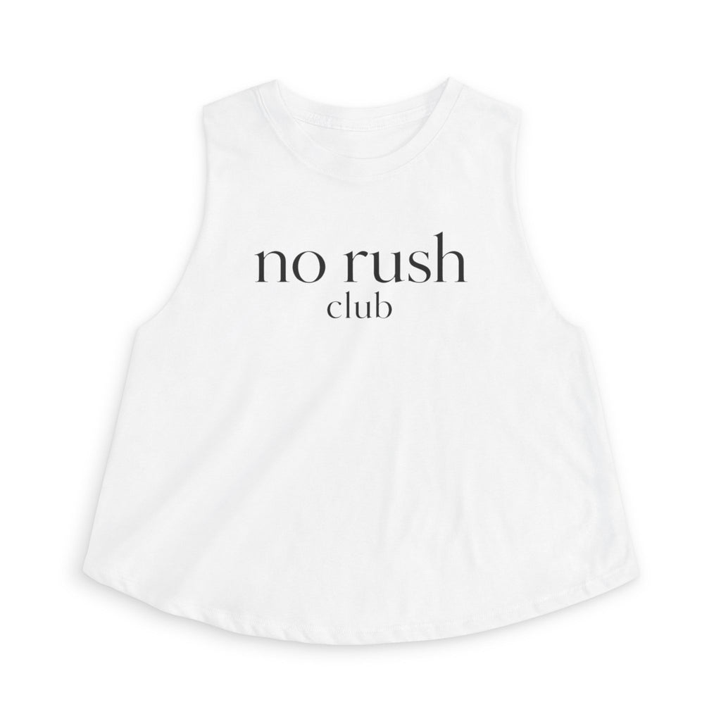 no rush club Crop Tank