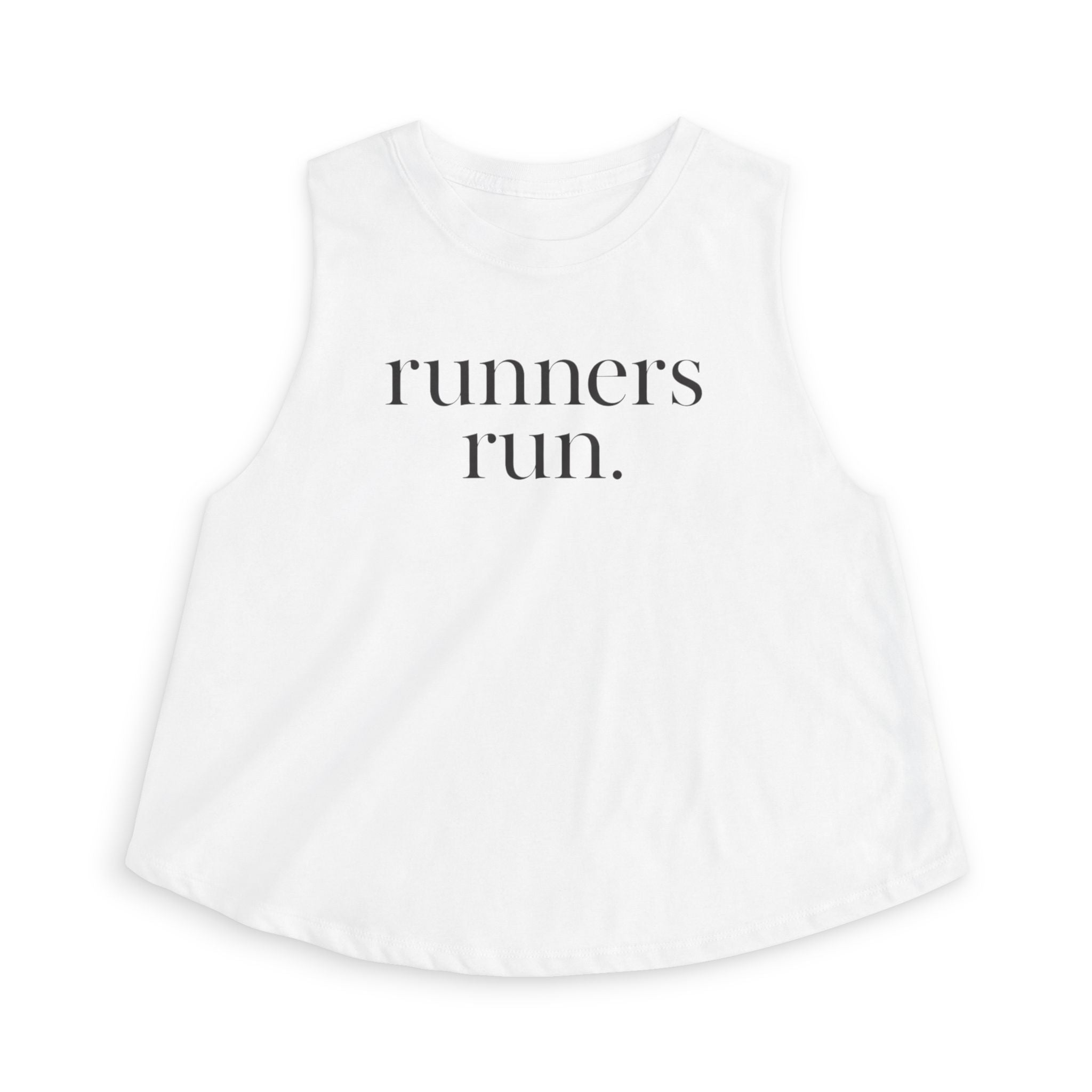 runners run Crop Tank