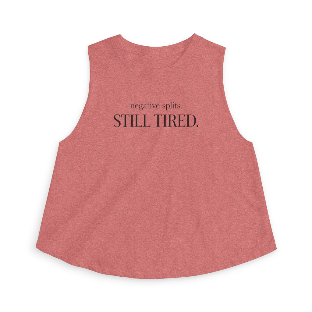 negative splits Crop Tank