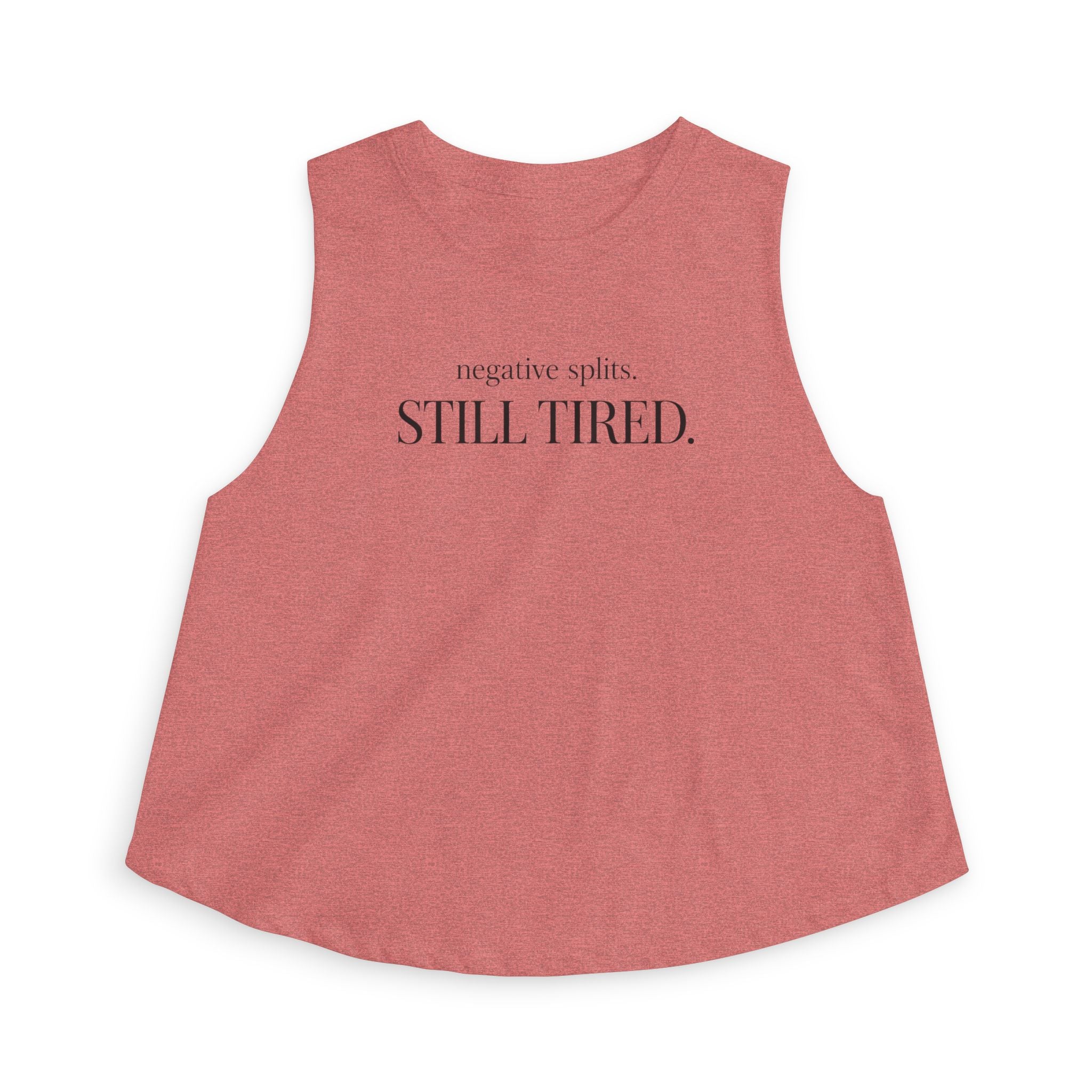negative splits Crop Tank