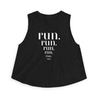 mile 3. Racerback Crop Tank