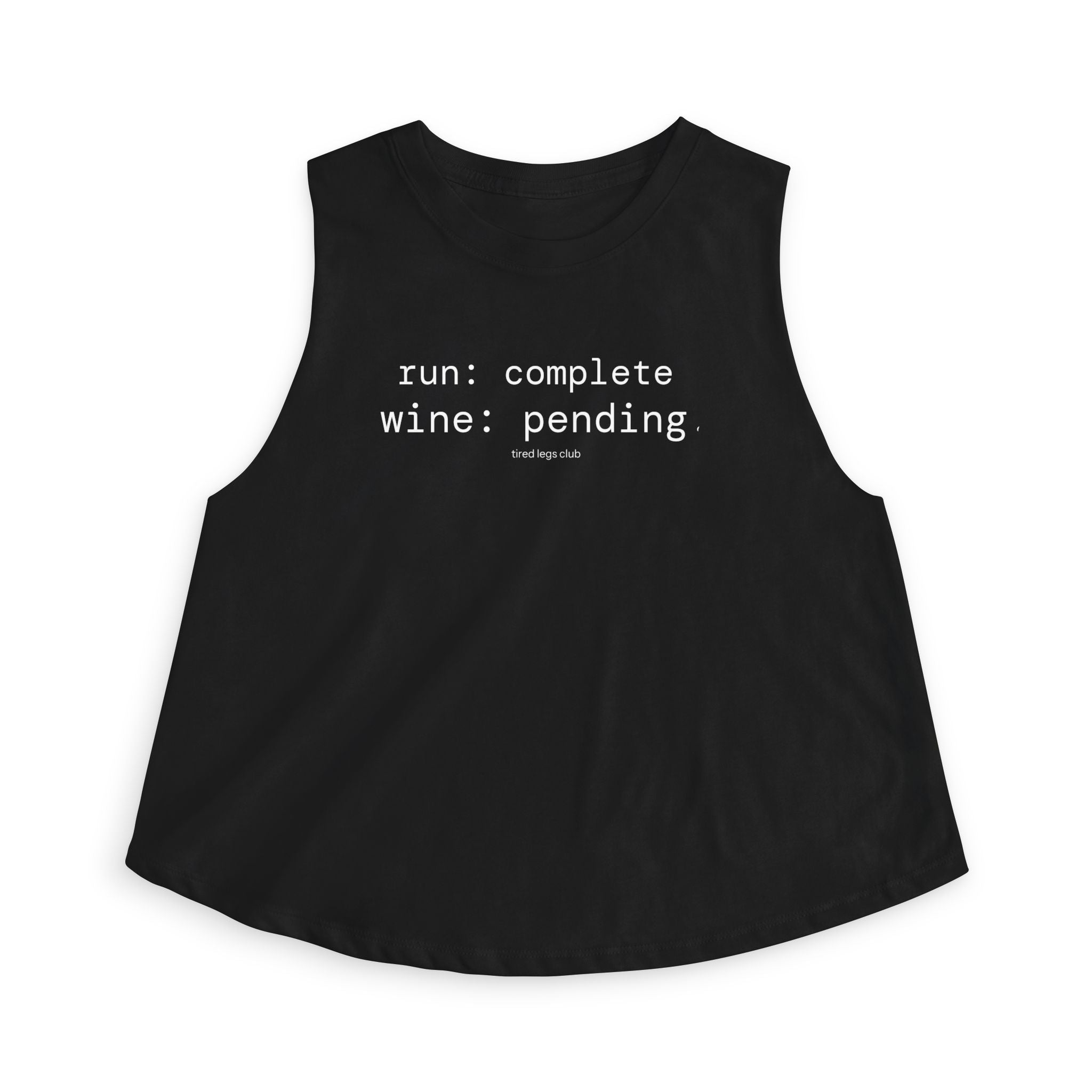 run complete Crop Tank